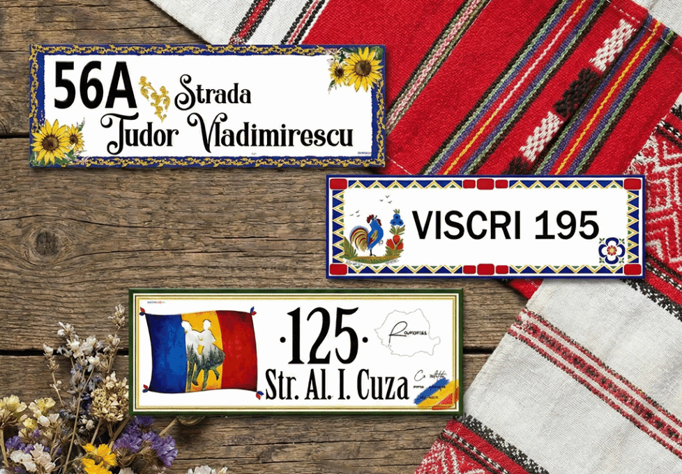 3 dintre cele mai vandute numere de casa din ceramica,